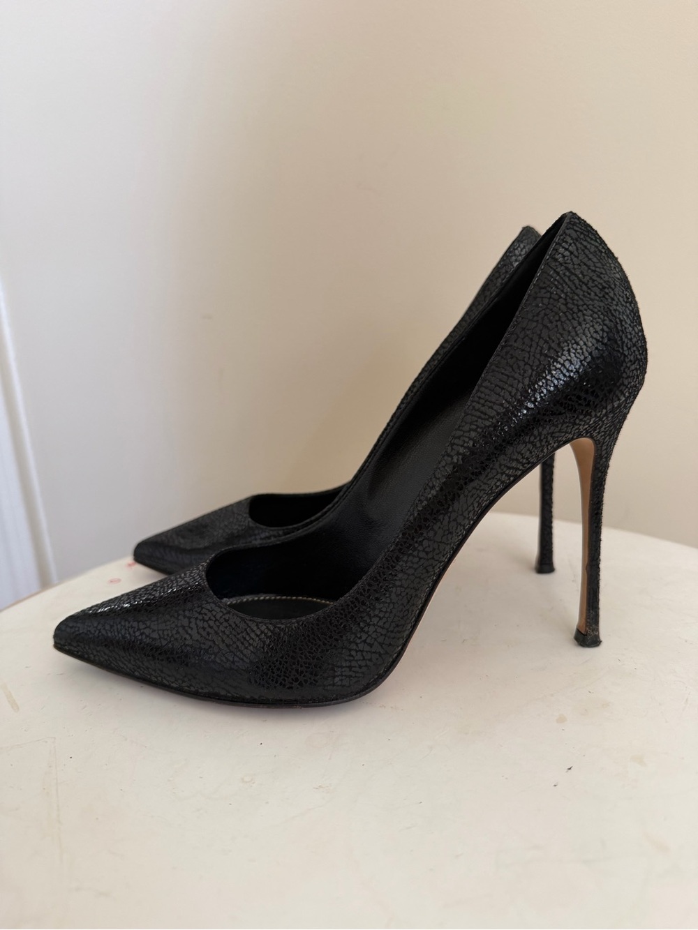 Sergio Rossi Casadei 120mm Black pumps in 39-1/2 -9.5 US